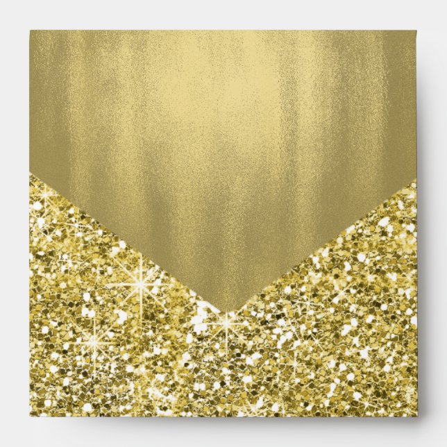 Gold Foil Glitter Envelopes (Front)