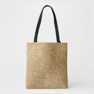 Gold foil, glitter seamless texture. tote bag