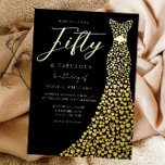 Gold Foil Heart Dress 50th Birthday Party Golden<br><div class="desc">Gold Foil Heart Dress 50th Birthday Party Golden Foil Invitation
Fifty & Fabulous

See other invitations in our Niche and Nest Store</div>