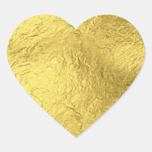 Gold Foil Heart Sticker