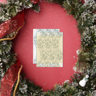 Gold Foil Holiday Postcard Luxury Minimal