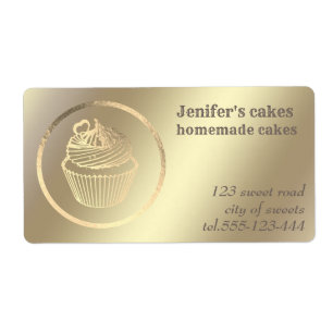 Gold foil Homemade cupcakes and treats