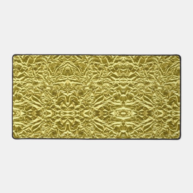 Gold Foil Image Photo Desk Mat (Front)
