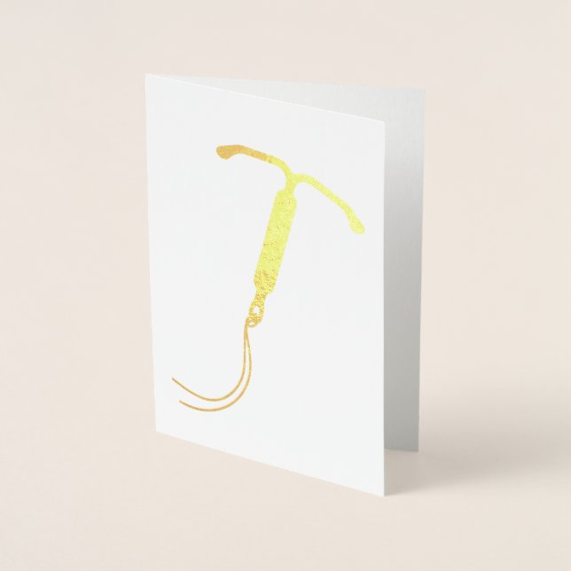 Gold Foil IUD Graphic Card (Front)