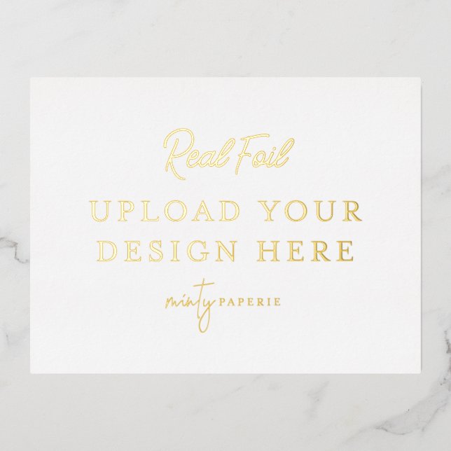 Gold Foil Landscape Postcard (Front)