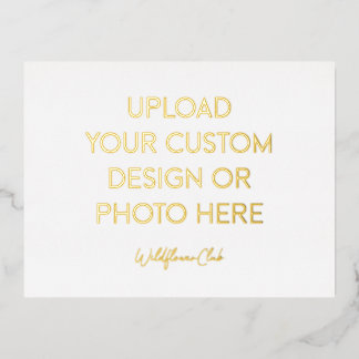 Gold Foil Landscape Postcard