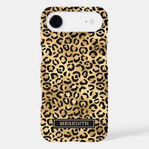 Gold Foil Leopard Print Monogrammed
