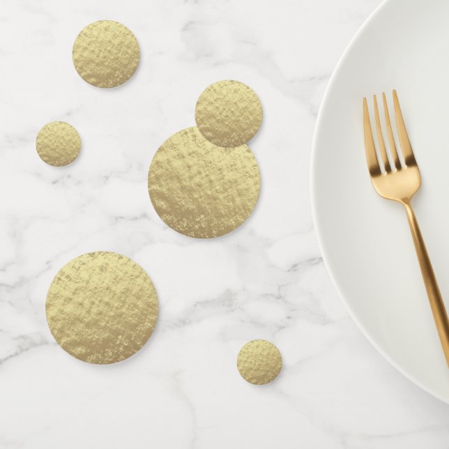 Gold Foil Look Confetti (Group)