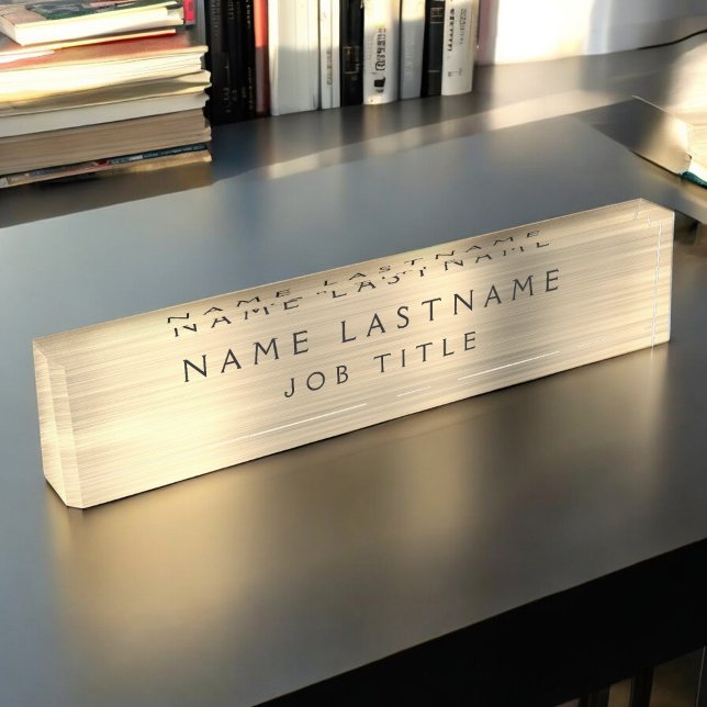 Gold Foil | Luxury Professional Executive Nameplate (Creator Uploaded)