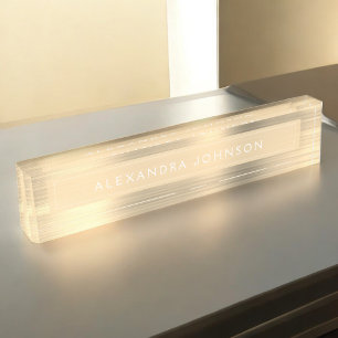 Gold Foil   Luxury Professional Modern Nameplate