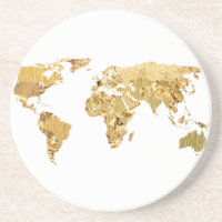 Gold Foil Map