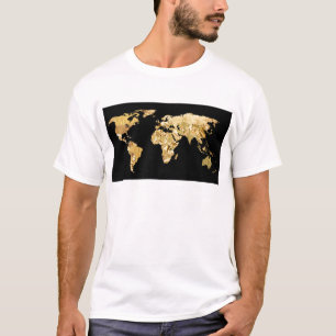 Gold Foil Map T-Shirt