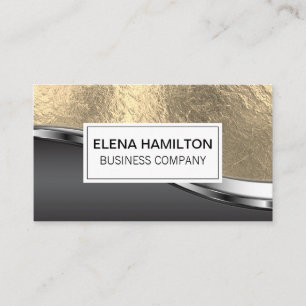 Gold Foil Metallic Background Business Card