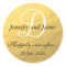 Gold Foil Monogram Stickers for Wedding Favours