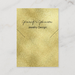 Gold Foil Necklace Display Card