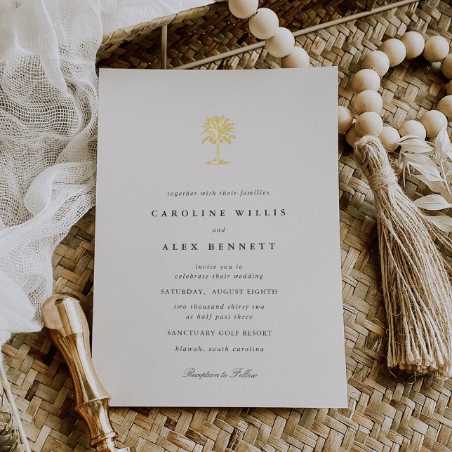 Gold Foil Palm Tree Wedding (Creator Uploaded)