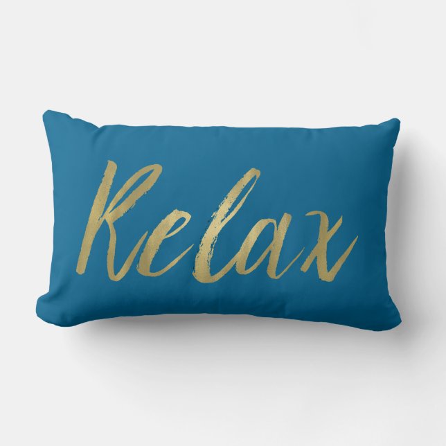 Gold Foil Relax Lumbar Cushion (Front)