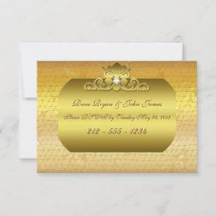 Gold Foil RSVP Card