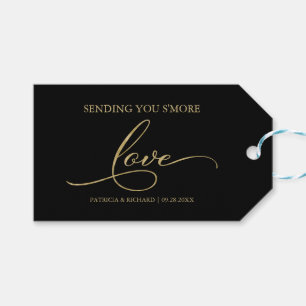 Gold Foil Script S'more Love Favour Tags