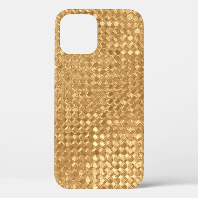 Gold foil seamless pattern, golden glitter texture Case-Mate iPhone case (Back)