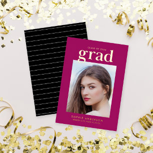 Gold Foil Serif Custom Colour Grad Announcement