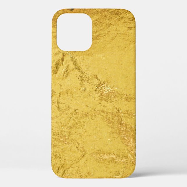 Gold Foil: Shiny Abstract Texture Case-Mate iPhone Case (Back)