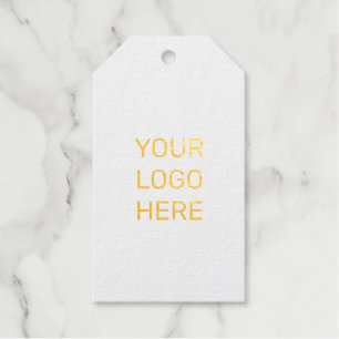GOLD FOIL SIMPLE MINIMAL TEXT STYLE GIFT TAGS