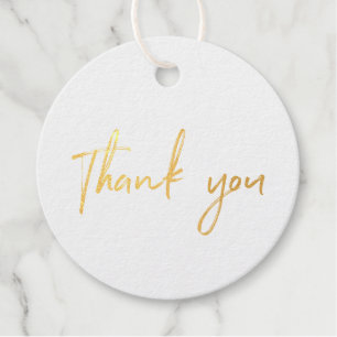 Gold Foil Small Business Thank you Packaging Tags