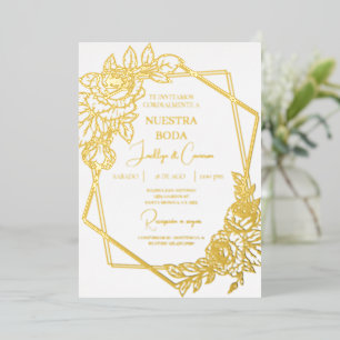 Gold foil Spanish Wedding