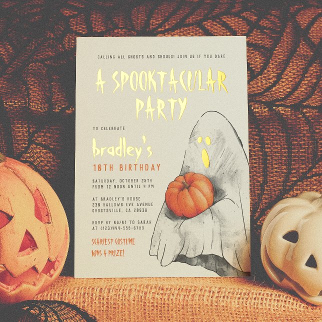 Gold Foil Spooktacular Halloween Birthday Party (Creator Uploaded)