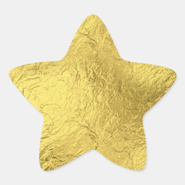 Gold Foil Star Sticker (Front)