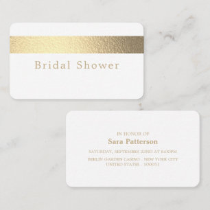 Gold Foil Stripe, Bridal Shower Invitation