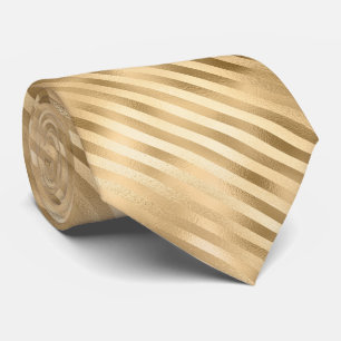 Gold Foil Stripes Tie