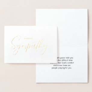 Gold Foil Sympathy Card