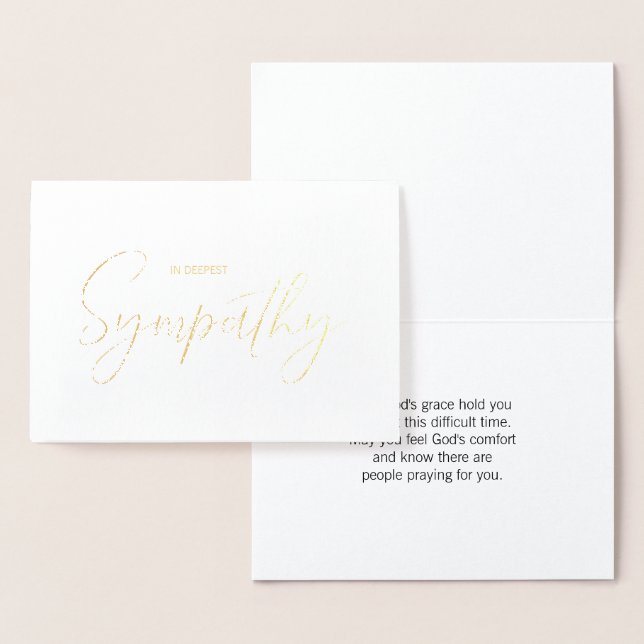 Gold Foil Sympathy Card (Display)