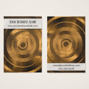 Gold Foil Target Earring Holder Display Cards