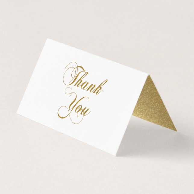 Gold Foil Thank You Script (Front)