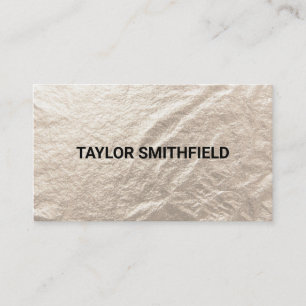 Gold Foil Trendy Business Card