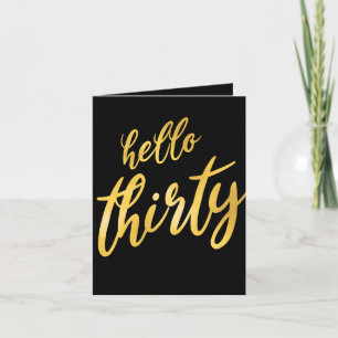 Gold Foil Type 30th Birthday Party Invitation