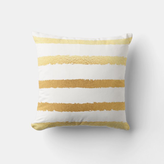 Gold foil, vintage seamless pattern. cushion (Front)