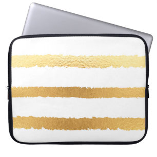 Gold foil, vintage seamless pattern. laptop sleeve