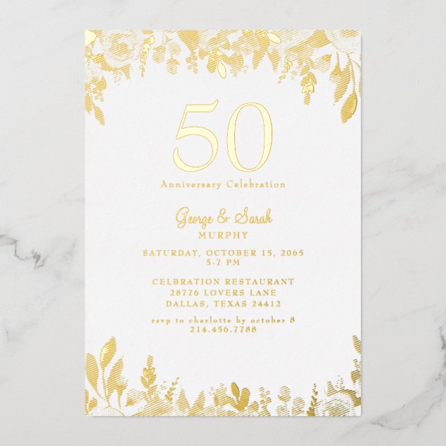 Gold Foil We still do Wedding Anniversary Party II (Front)
