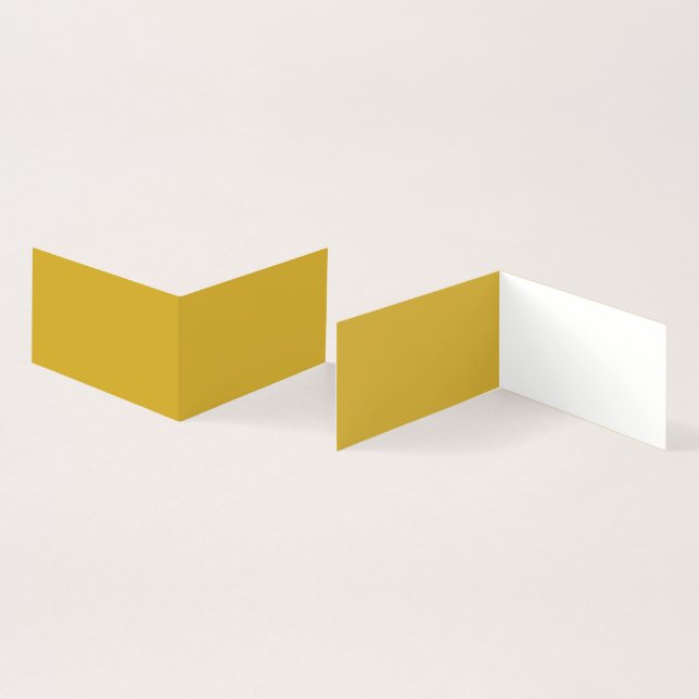 Gold Folded Business Card (Inside and Outside)