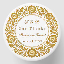 Gold Folk Art Wedding