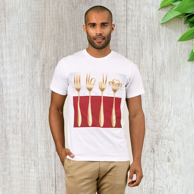 Gold Forks Mens T-Shirt (Creator Uploaded)