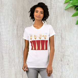 Gold Forks Womens T-Shirt