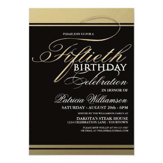 Formal Birthday Invitations Template 5