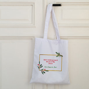 Gold frame Christmas Tote Bag