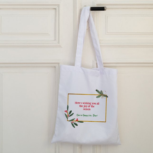 Gold frame Christmas Tote Bag (Creator Uploaded)
