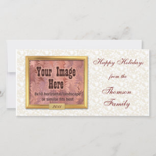 Gold Frame Custom Photo Cards
